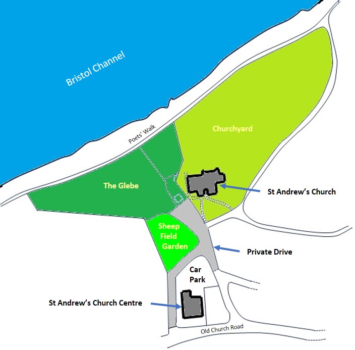 Plan of church grounds