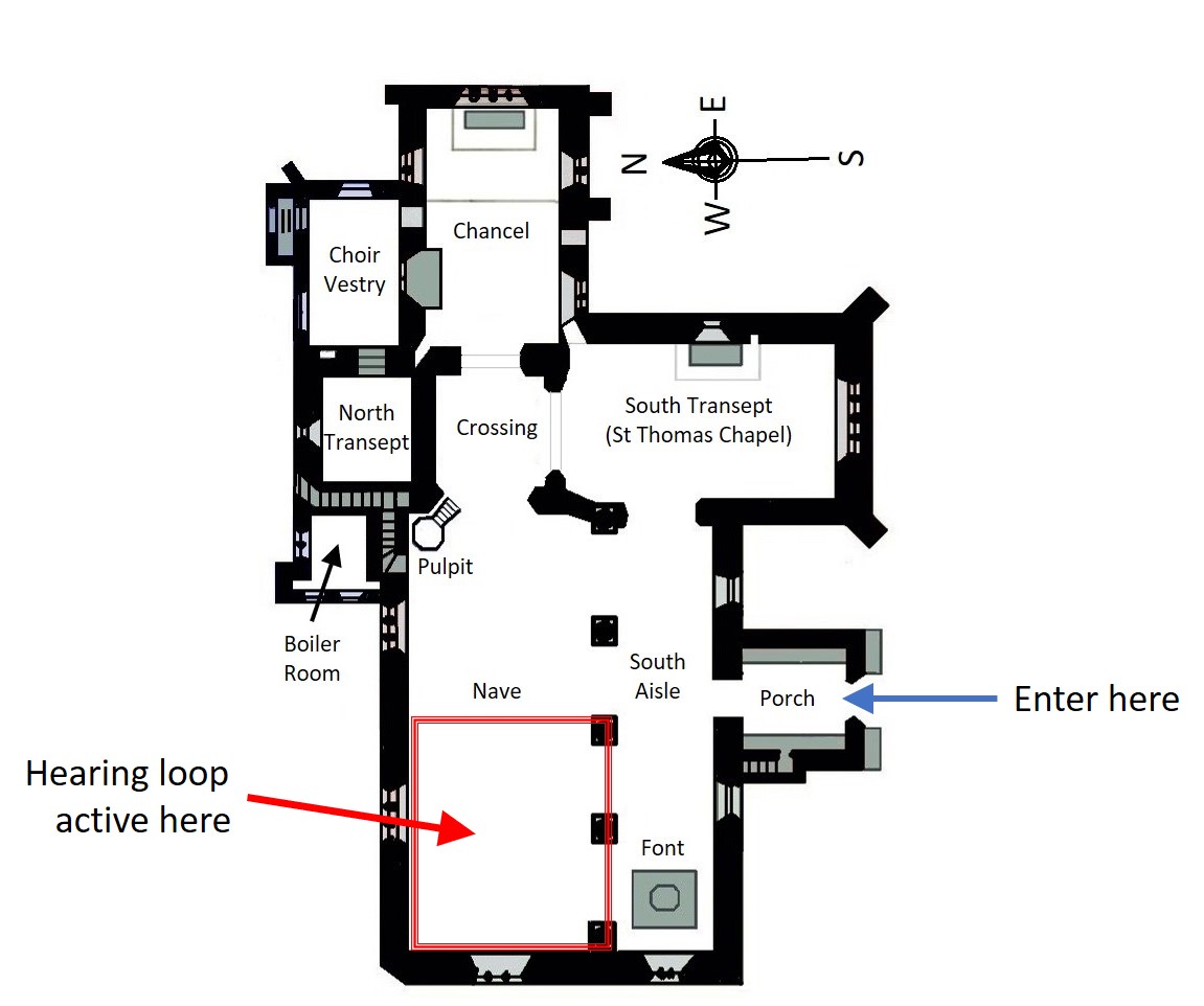 Modern layout of church - hear