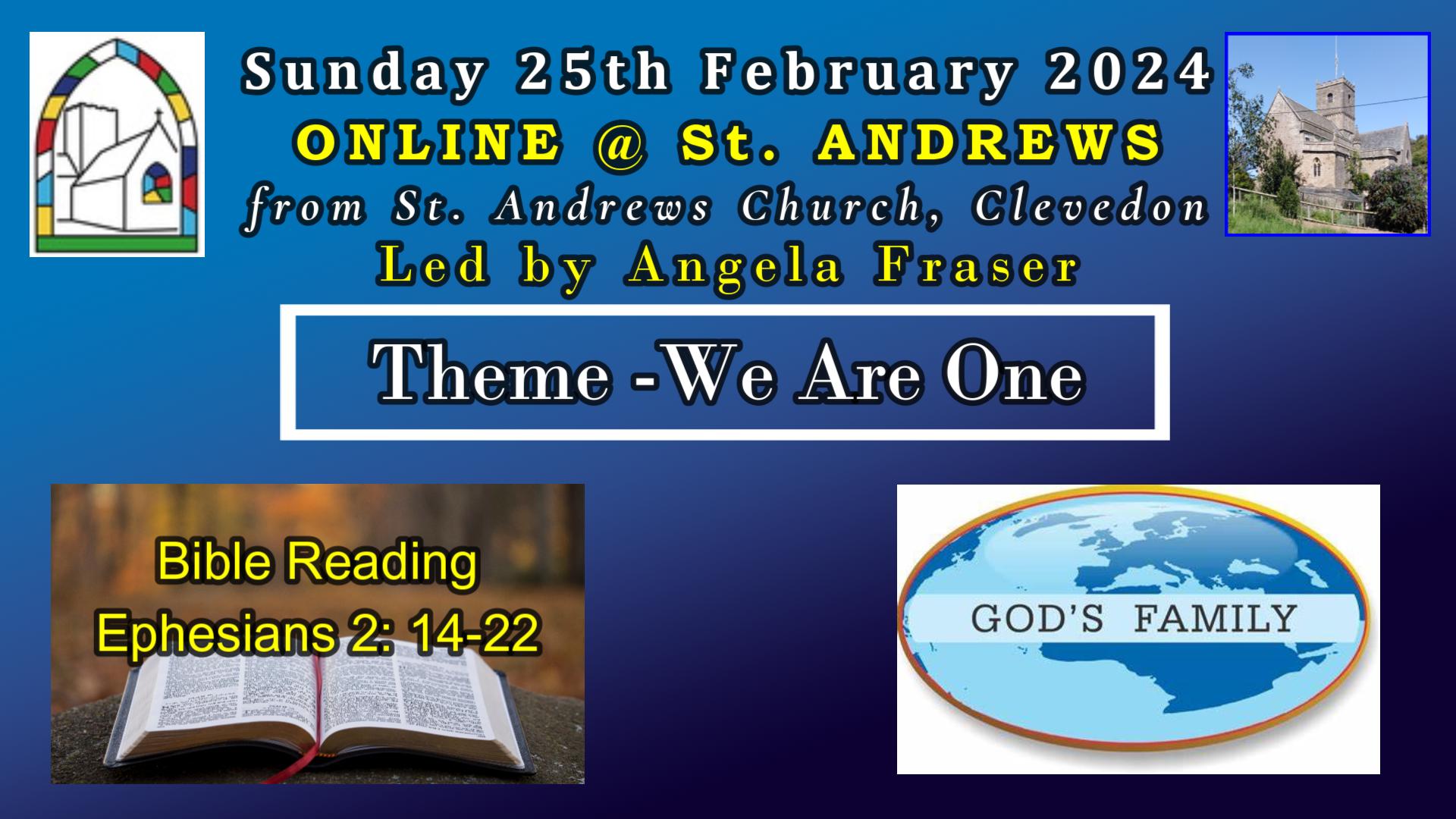St Andrew's Online: We are One