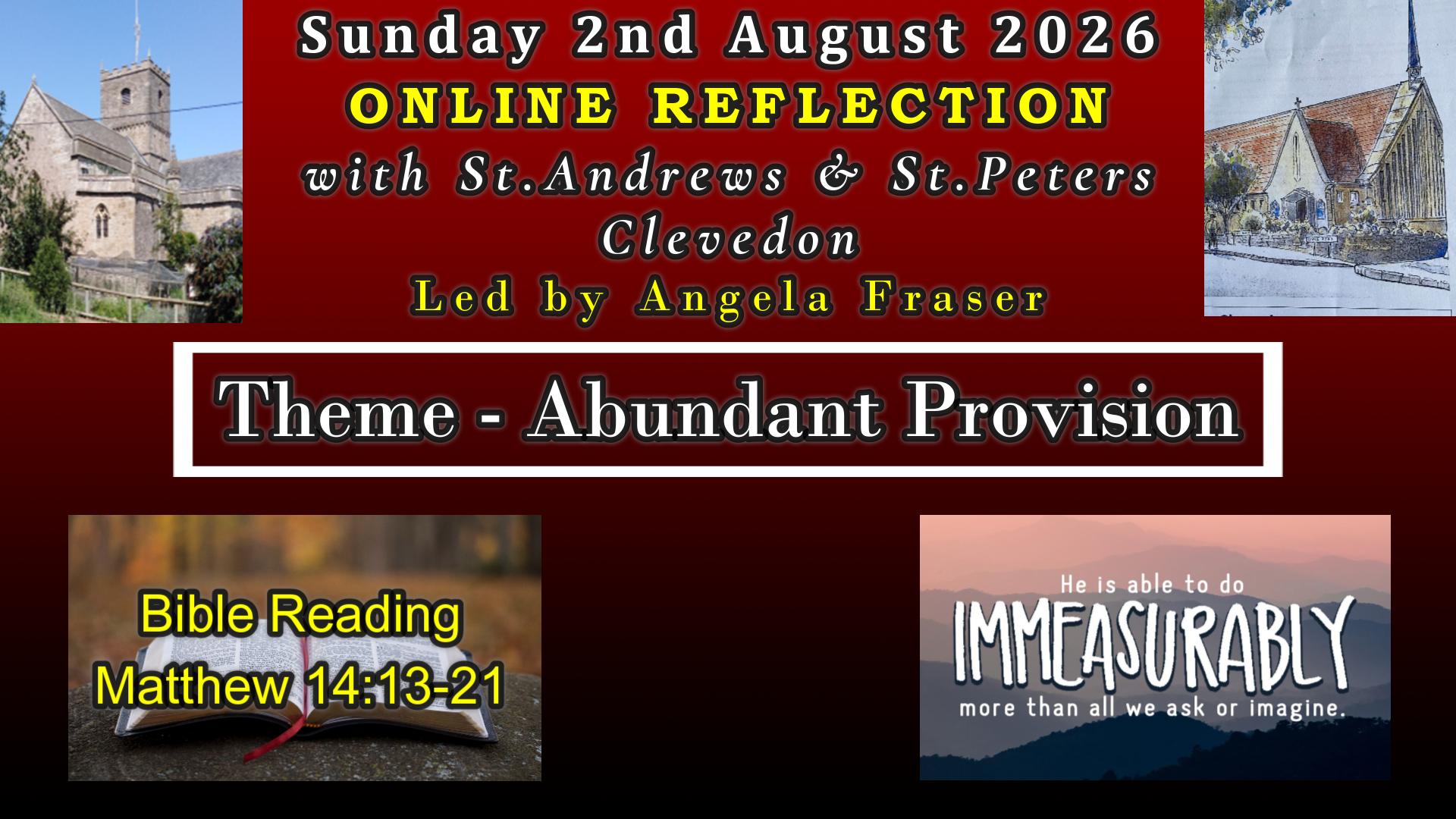 St Andrew's Online: Abundant provision