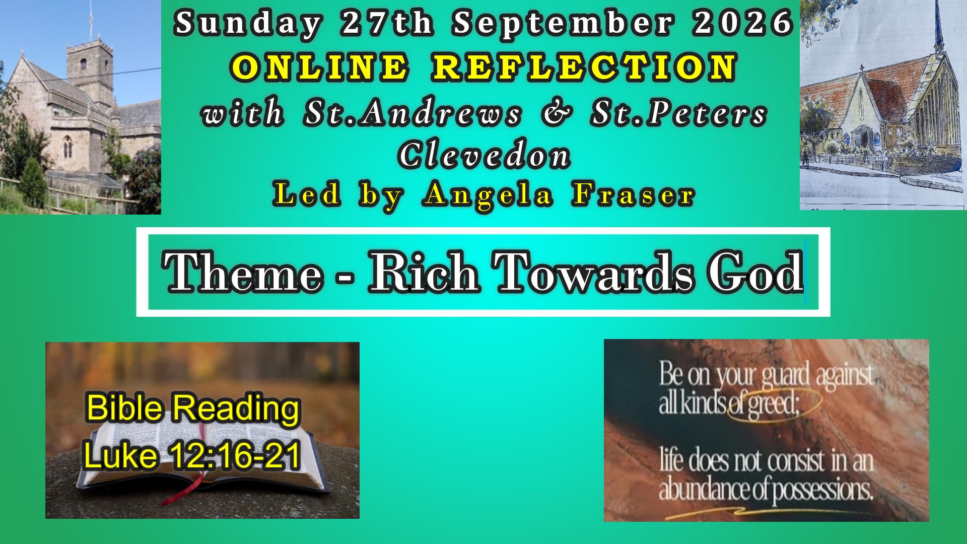 St Andrew's Online: Rich before God